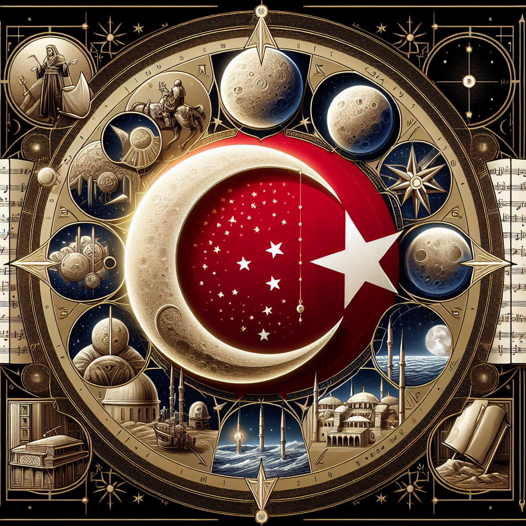 Türk Bayrağındaki Ay ve Yıldız Nereden Geliyor ? İşte Şanlı Türk Bayrağımızın Tarihi realistic style.
