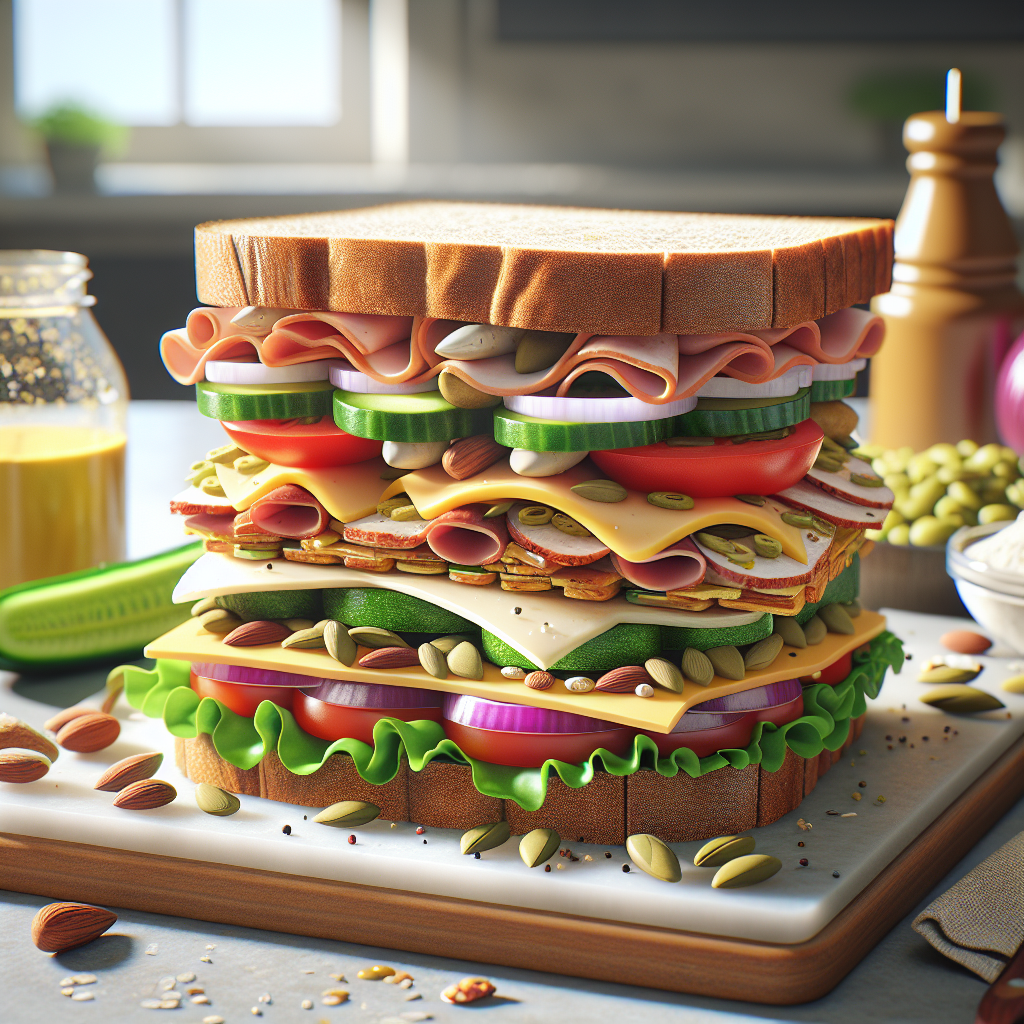 Doğru Sandviç Nasıl Olmalı ? Protein bombası bir tarif! realistic style.