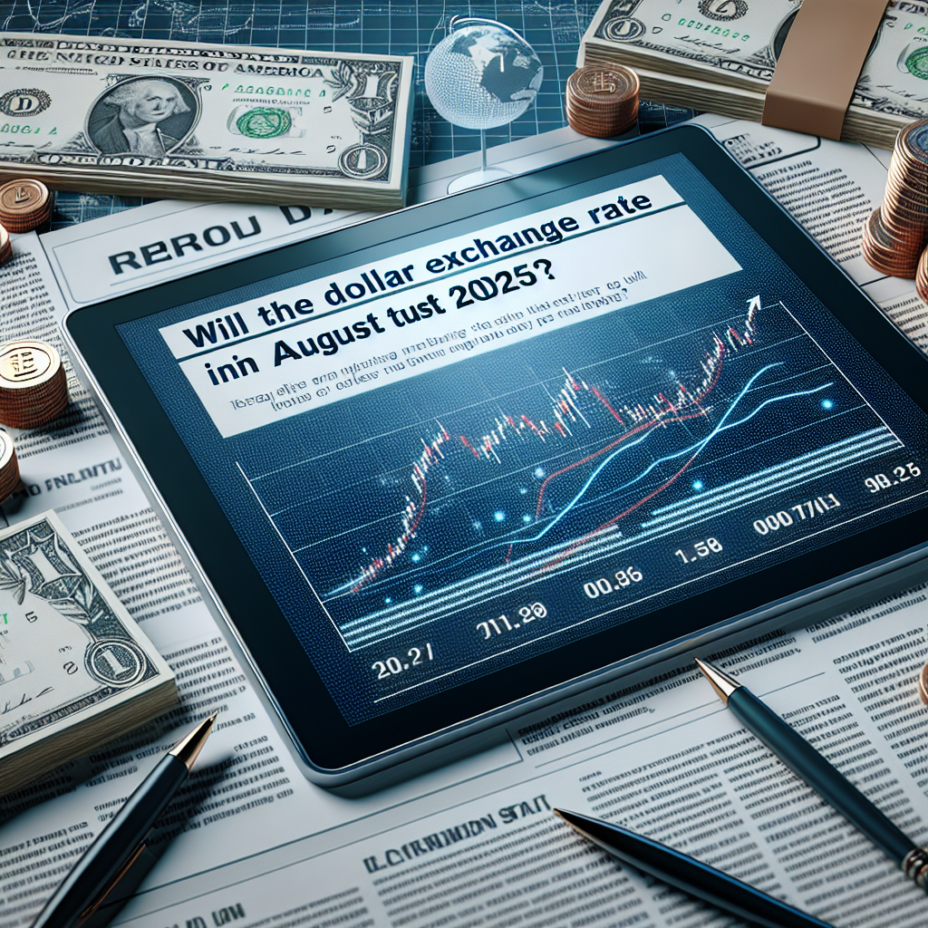 Ağustos 2025 Dolar Kuru yükselecek mi ? İşte son Detaylar realistic style